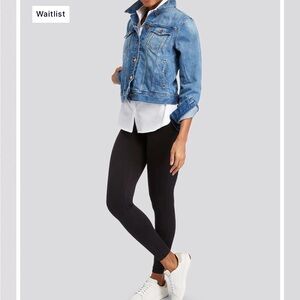 Spanx Seamless Leggings, Black, WASHED BUT NOT WORN, Size Large